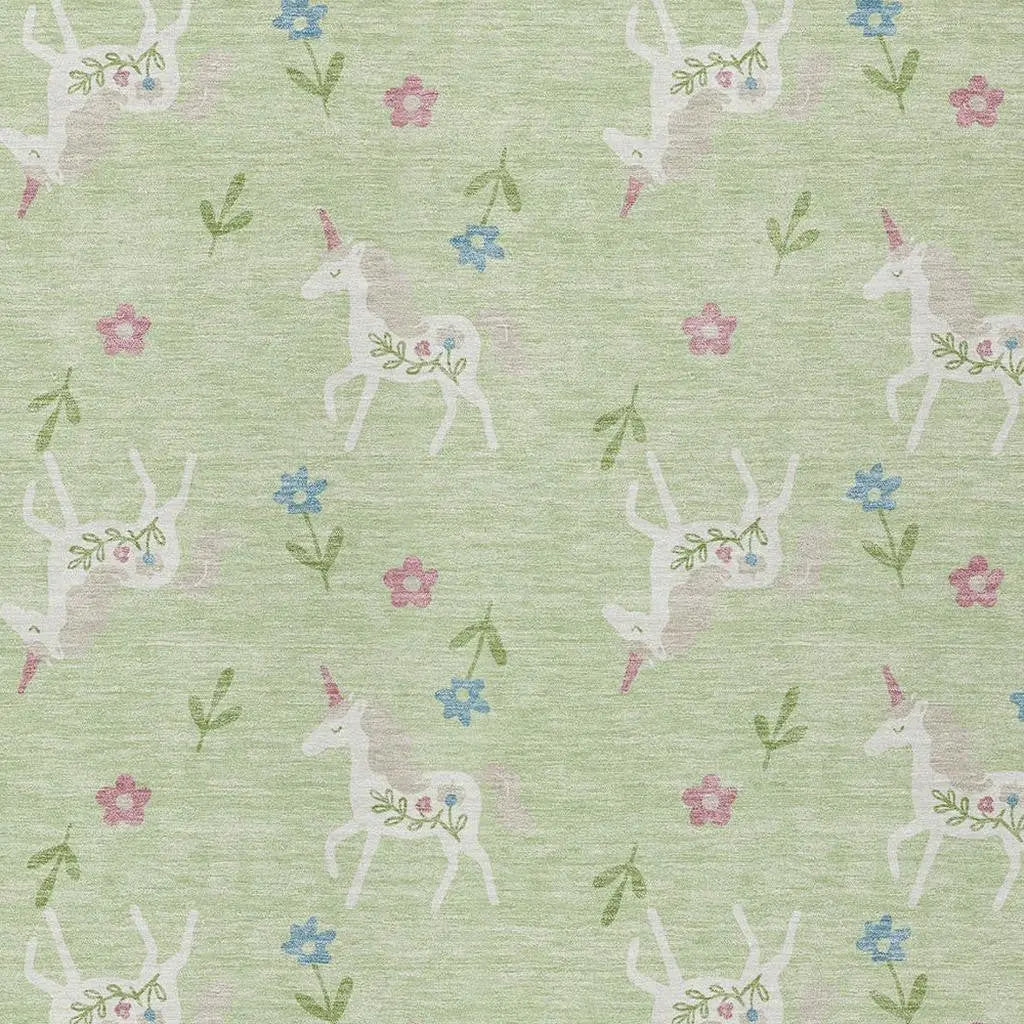 3' X 5' Mint Green And Ivory Floral Washable Indoor Outdoor Area Rug Homeroots Outdoor