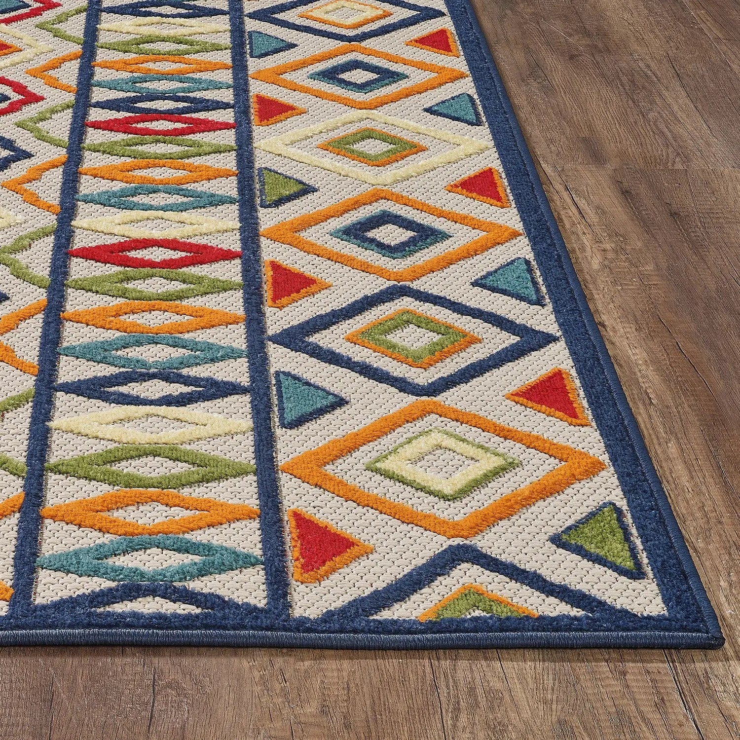 3' X 5' Multi Aztec Pattern Indoor Outdoor Area Rug Homeroots Outdoor