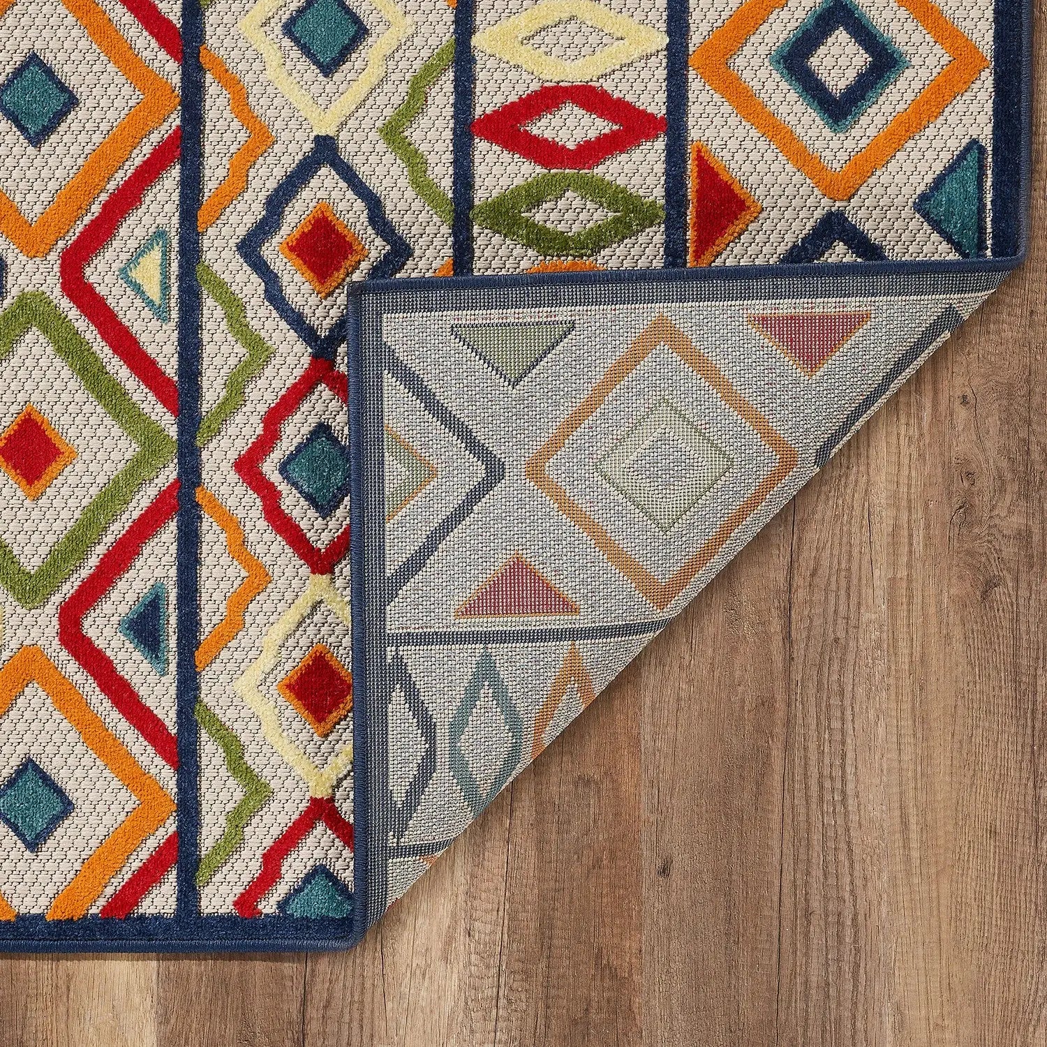 3' X 5' Multi Aztec Pattern Indoor Outdoor Area Rug Homeroots Outdoor