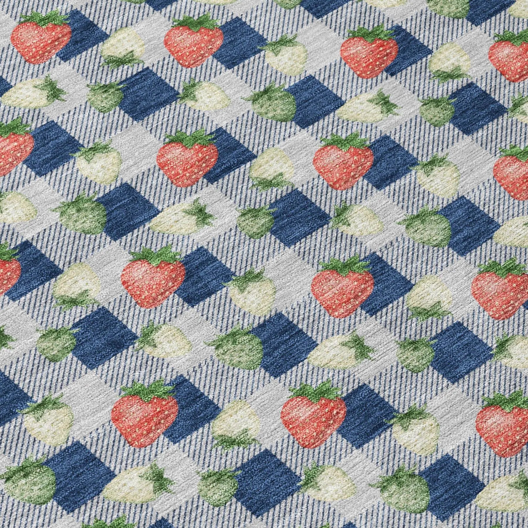3' X 5' Navy Blue And Blue Floral Washable Indoor Outdoor Area Rug Homeroots Outdoor