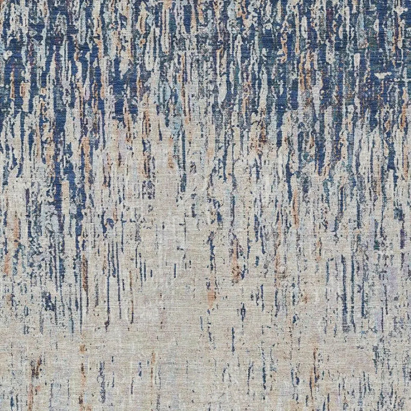 3' X 5' Navy Blue And Taupe Striped Washable Indoor Outdoor Area Rug Homeroots Outdoor