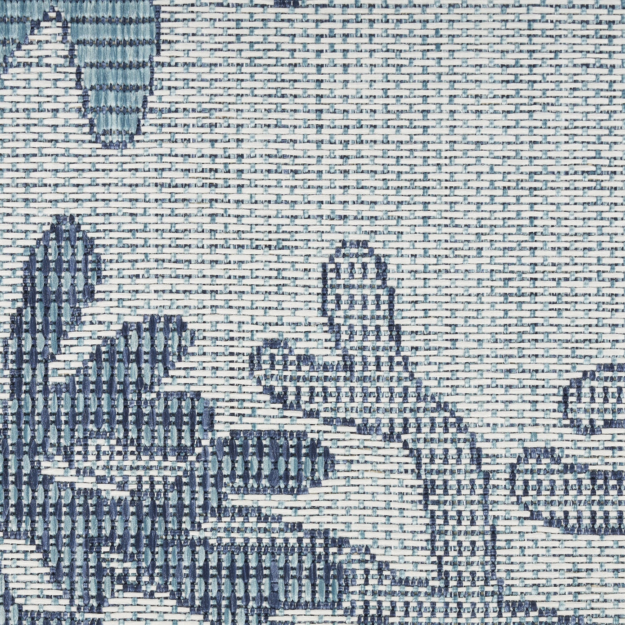 3' X 5' Navy Blue Ivory And Blue Nautical Indoor Outdoor Area Rug Homeroots Outdoor
