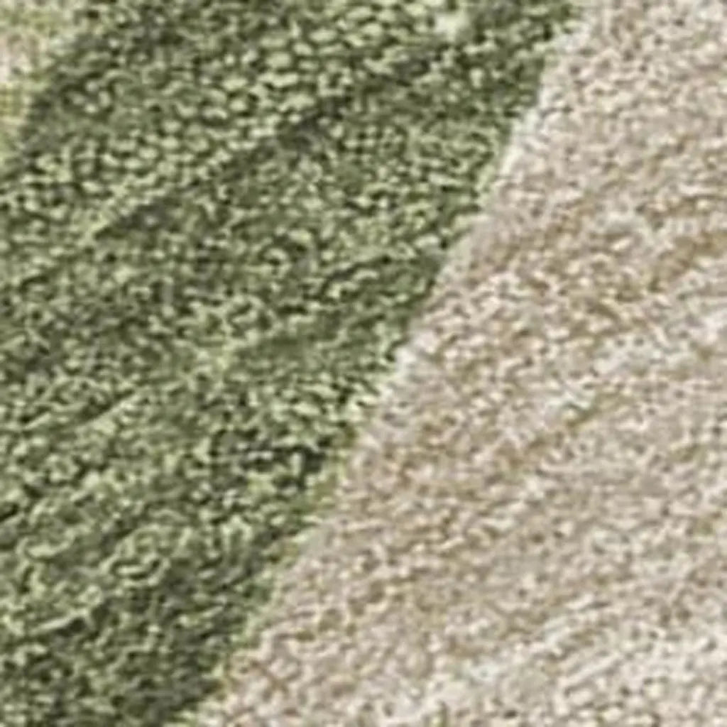 3' X 5' Olive Green And Green Abstract Washable Indoor Outdoor Area Rug Homeroots Outdoor