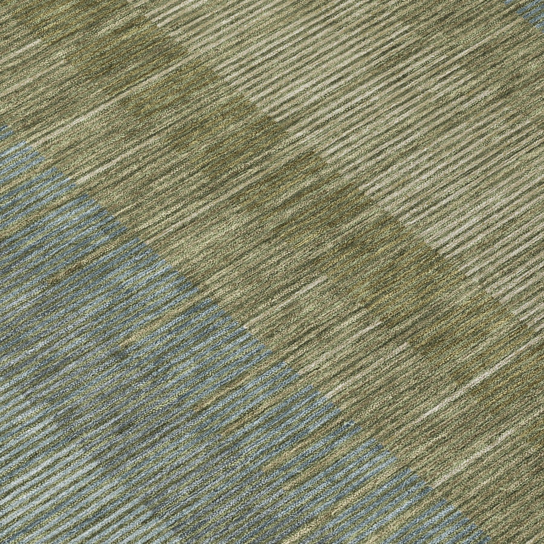 3' X 5' Olive Green And Green Striped Washable Indoor Outdoor Area Rug Homeroots Outdoor