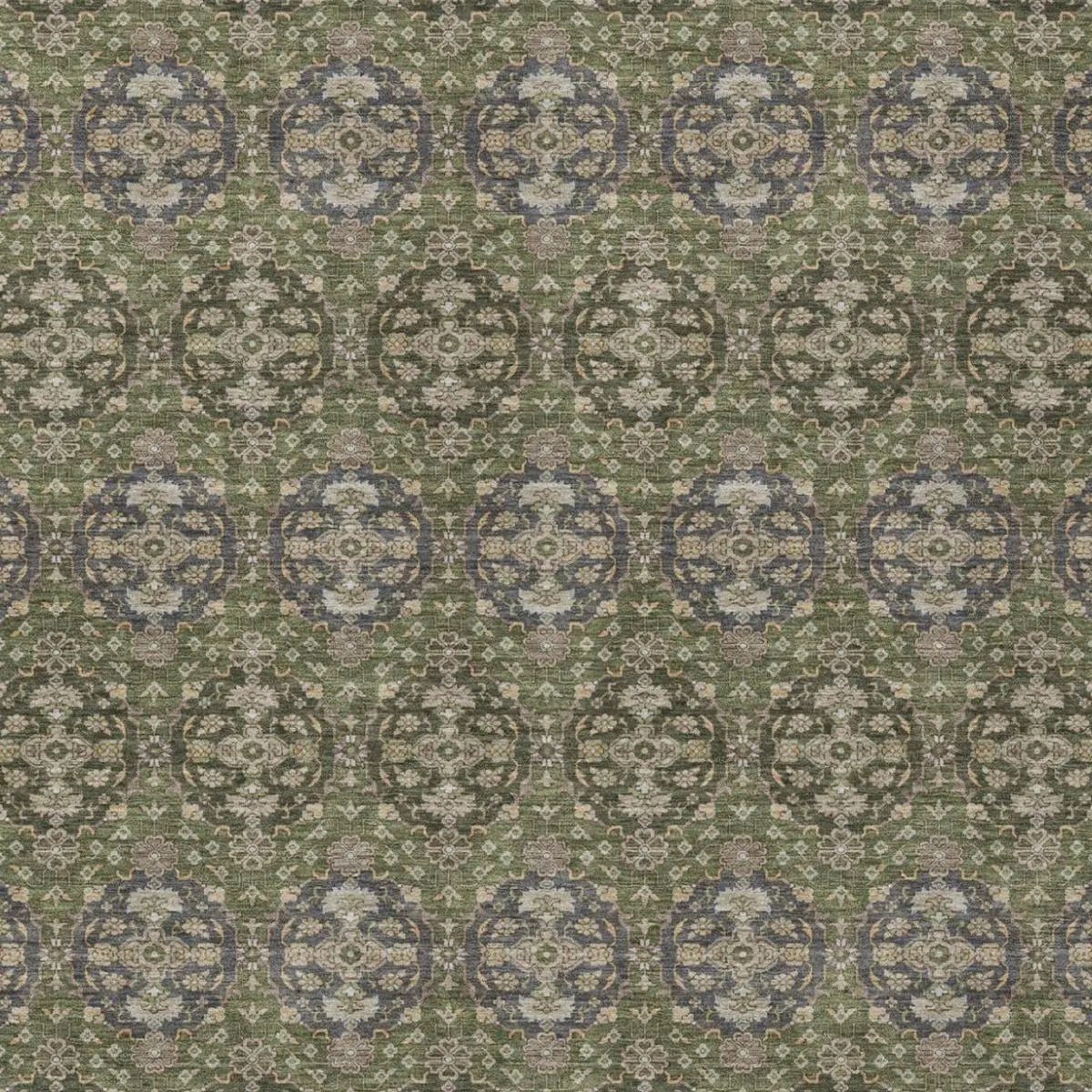 3' X 5' Olive Green And Green Striped Washable Indoor Outdoor Area Rug Homeroots Outdoor