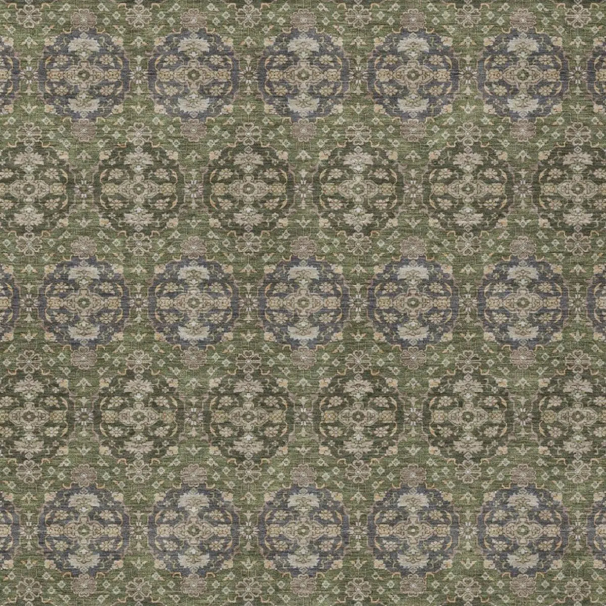3' X 5' Olive Green And Green Striped Washable Indoor Outdoor Area Rug Homeroots Outdoor