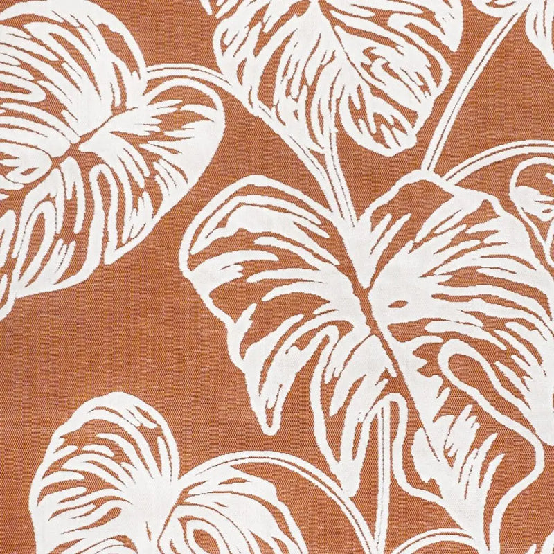 3' X 5' Orange And Ivory Floral Indoor Outdoor Area Rug Homeroots Outdoor