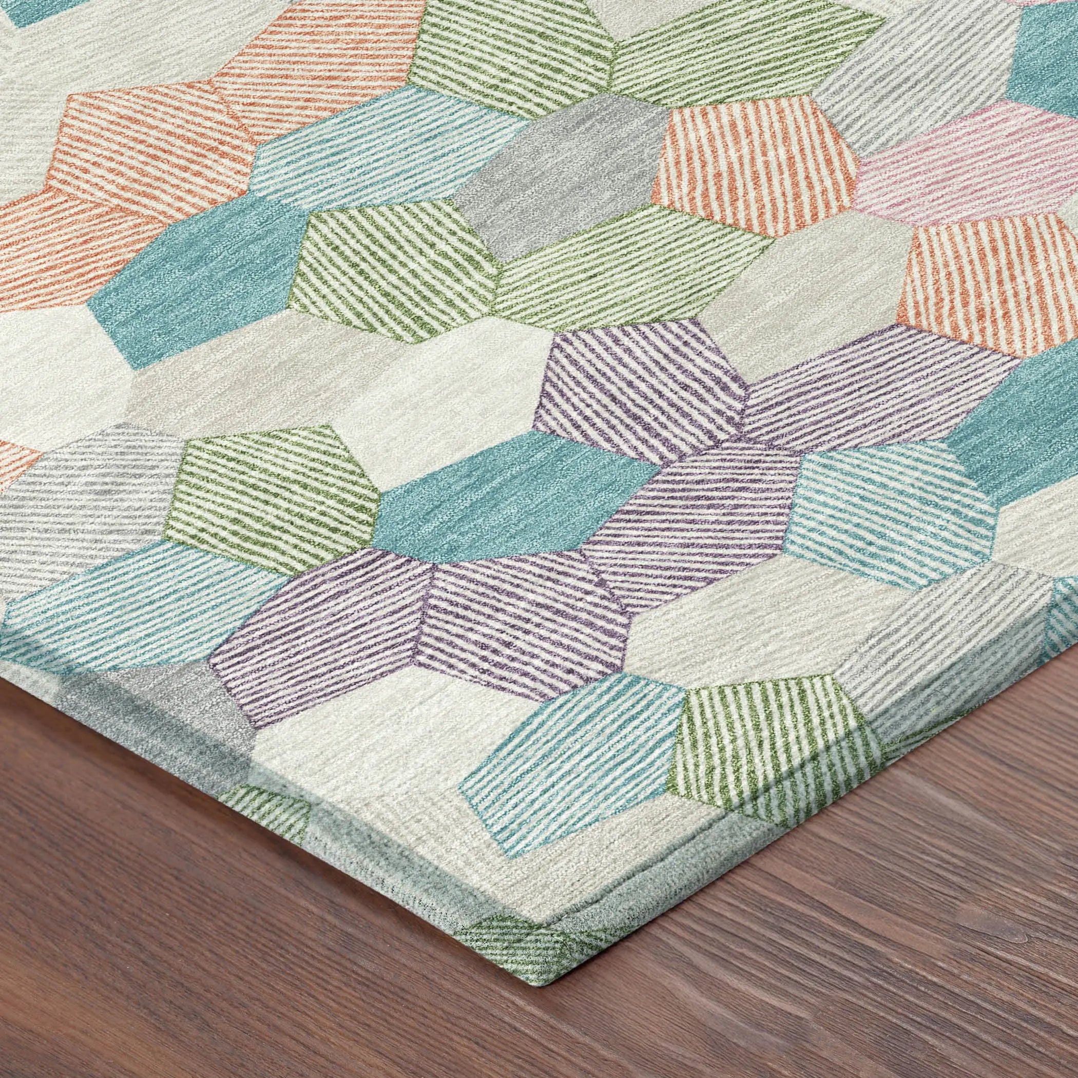 3' X 5' Pearl And Ivory Geometric Washable Indoor Outdoor Area Rug Homeroots Outdoor