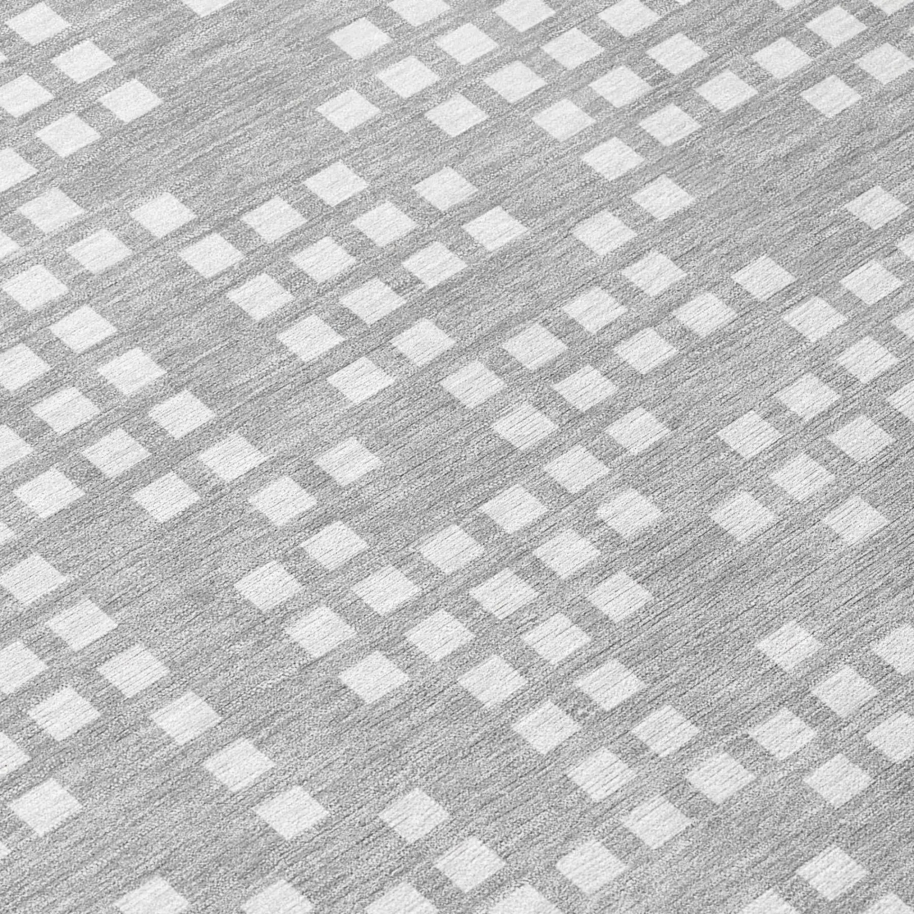 3' X 5' Pewter And Gray Abstract Washable Indoor Outdoor Area Rug Homeroots Outdoor