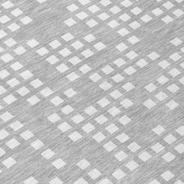 3' X 5' Pewter And Gray Abstract Washable Indoor Outdoor Area Rug Homeroots Outdoor