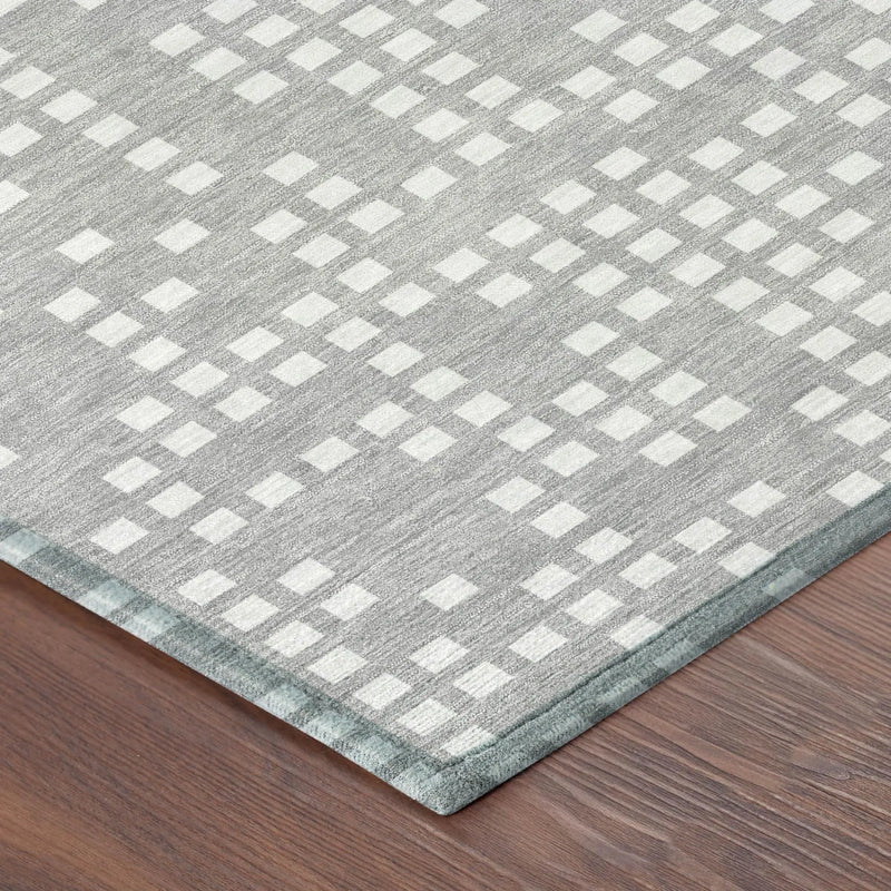 3' X 5' Pewter And Gray Abstract Washable Indoor Outdoor Area Rug Homeroots Outdoor