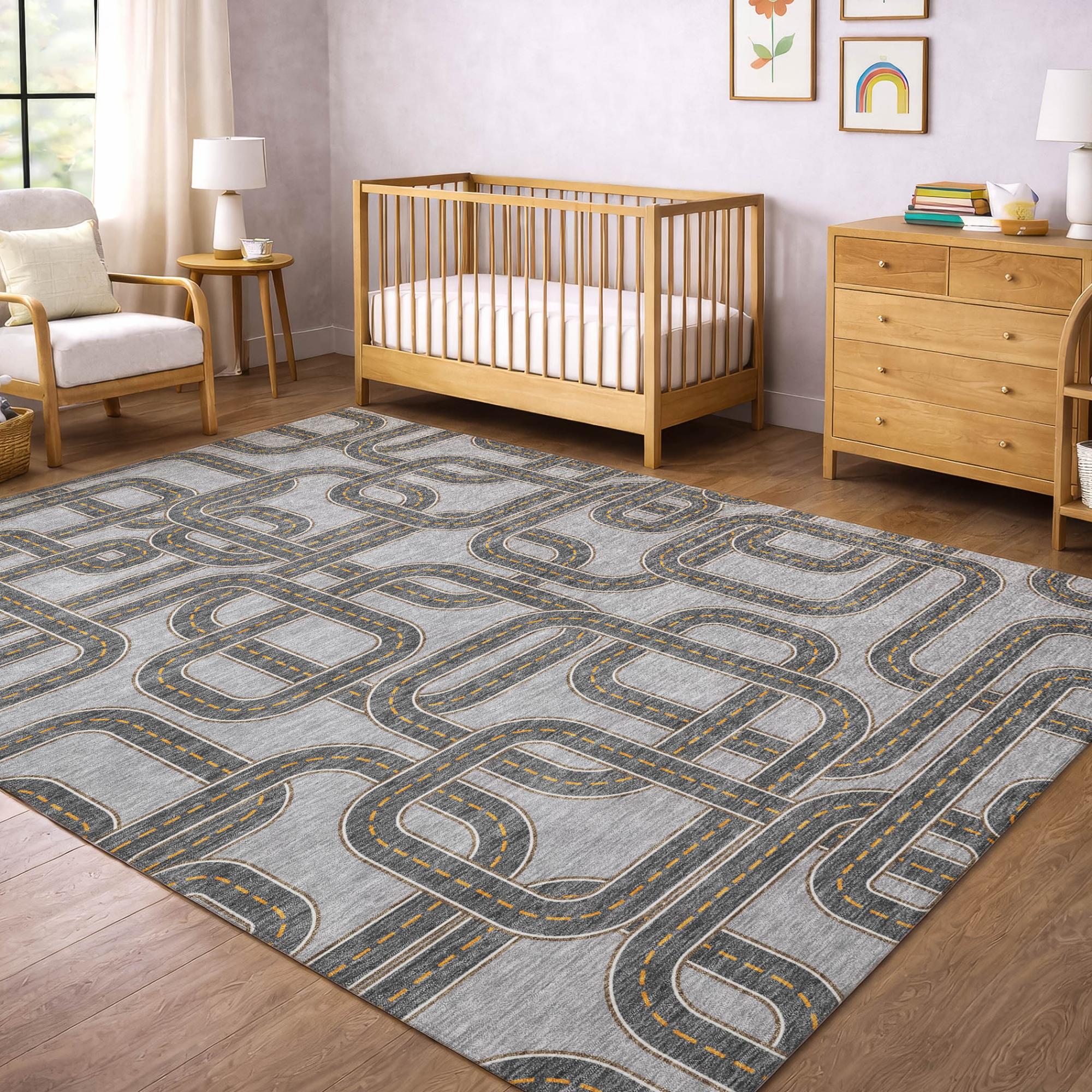 3' X 5' Pewter And Gray Geometric Washable Indoor Outdoor Area Rug Homeroots Outdoor