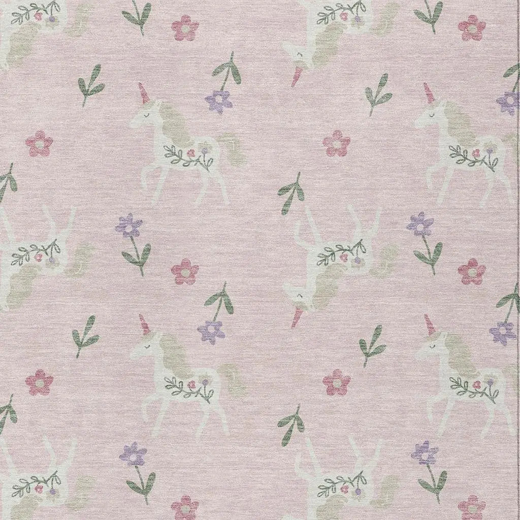 3' X 5' Pink And Ivory Floral Washable Indoor Outdoor Area Rug Homeroots Outdoor