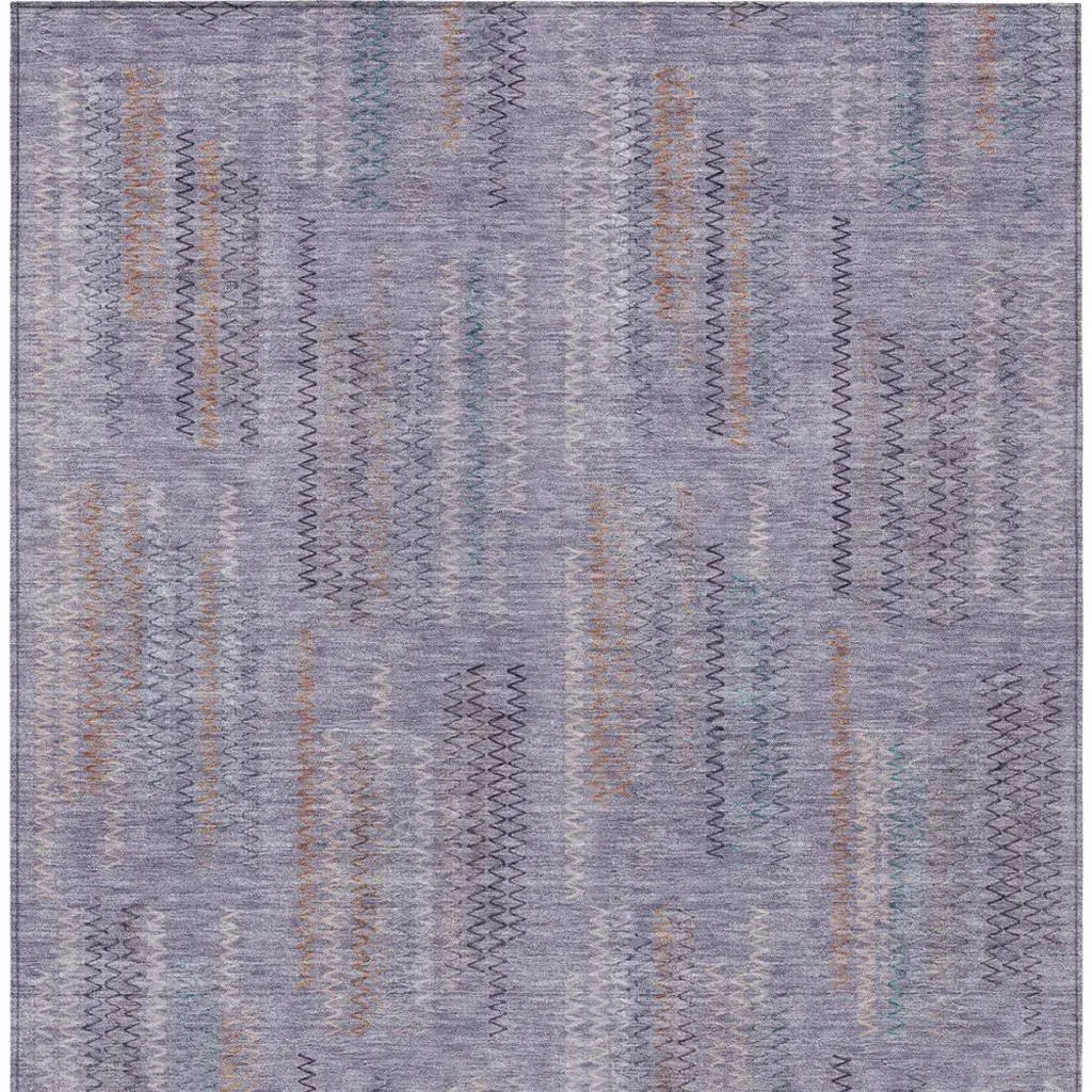 3' X 5' Plum And Purple Abstract Washable Indoor Outdoor Area Rug Homeroots Outdoor