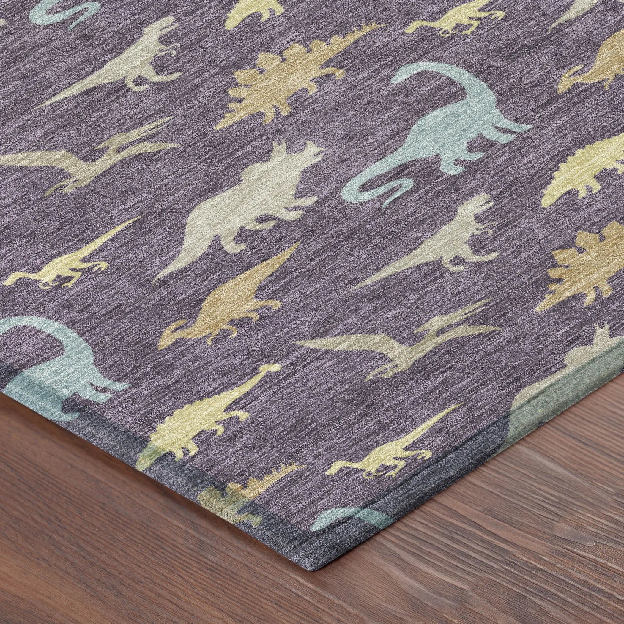 3' X 5' Plum And Purple Geometric Washable Indoor Outdoor Area Rug Homeroots Outdoor