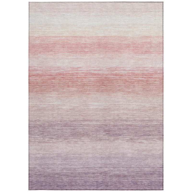 3' X 5' Plum And Purple Striped Washable Indoor Outdoor Area Rug Homeroots Outdoor