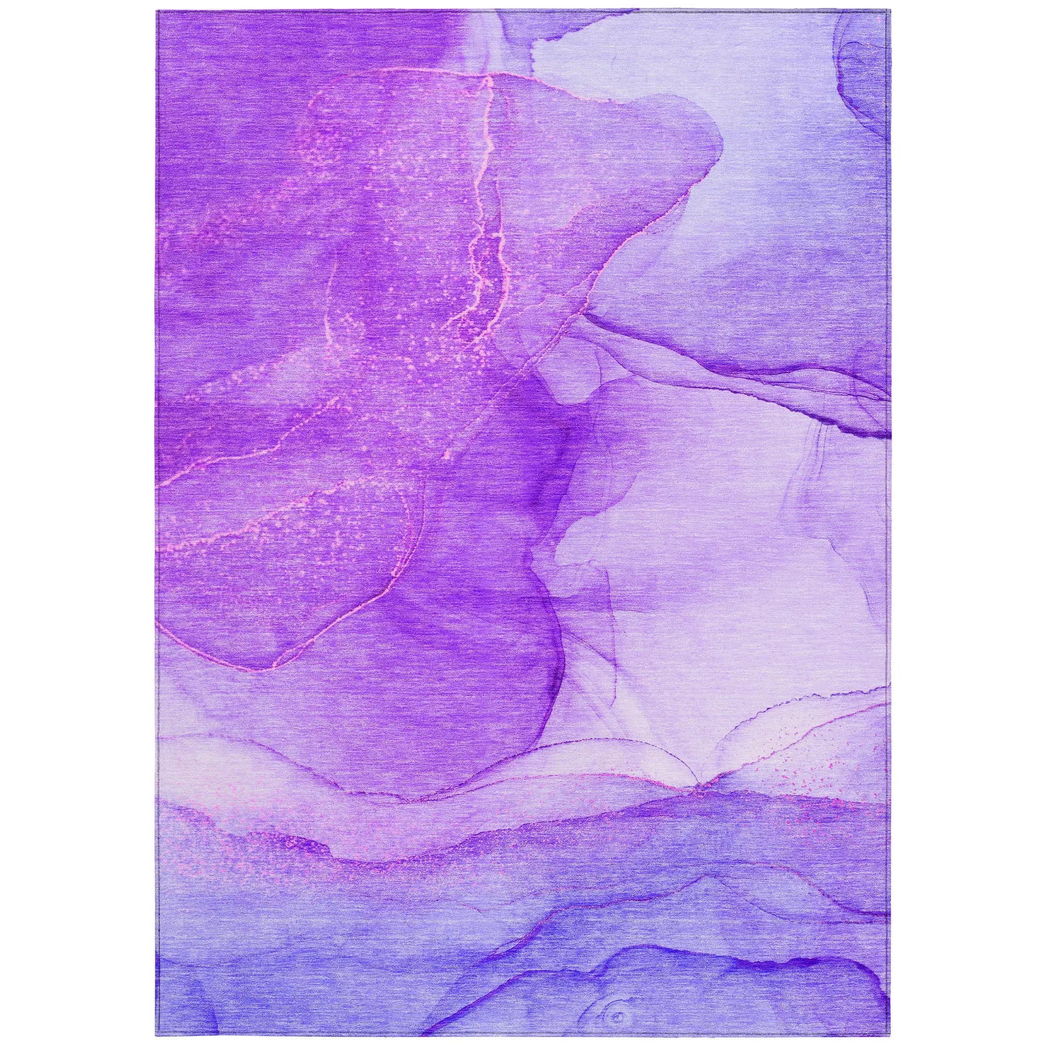 3' X 5' Purple Abstract Washable Non Skid Indoor Outdoor Area Rug Homeroots Outdoor