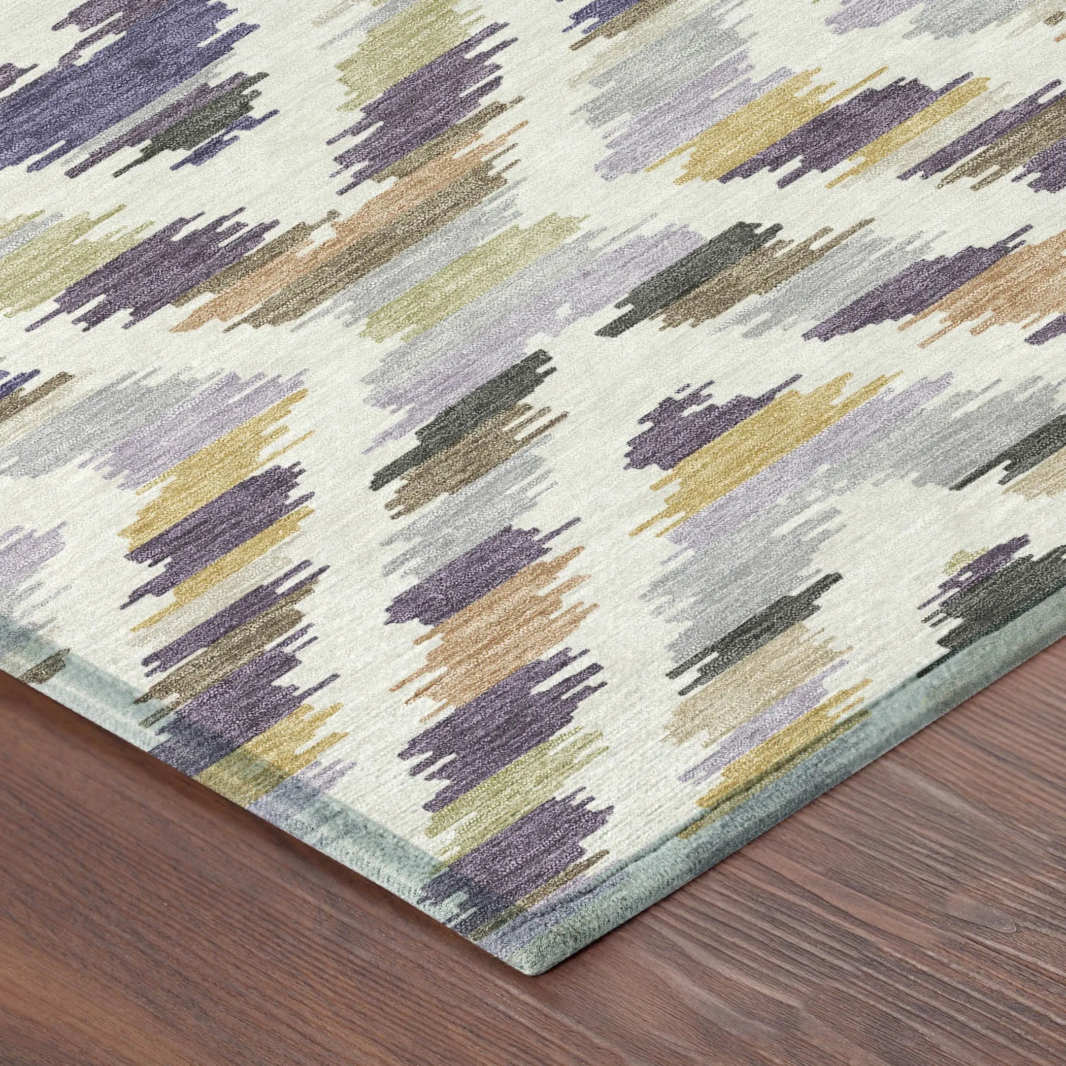 3' X 5' Purple And Lavender Tribal Washable Indoor Outdoor Area Rug Homeroots Outdoor