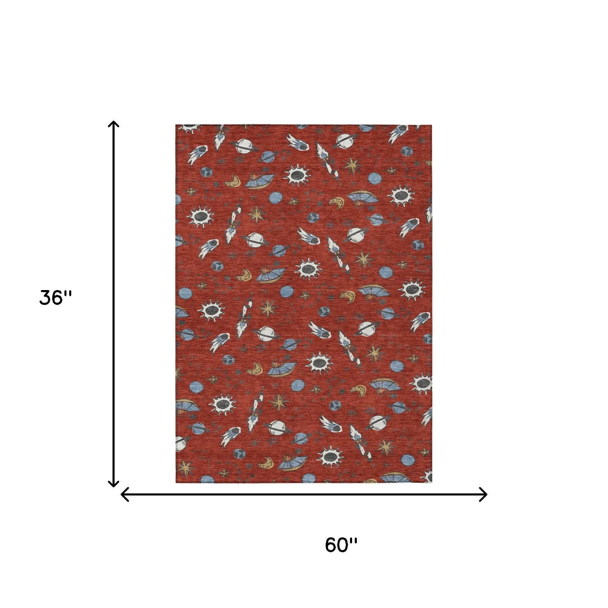 3' X 5' Red And Ivory Animal Print Washable Indoor Outdoor Area Rug Homeroots Outdoor