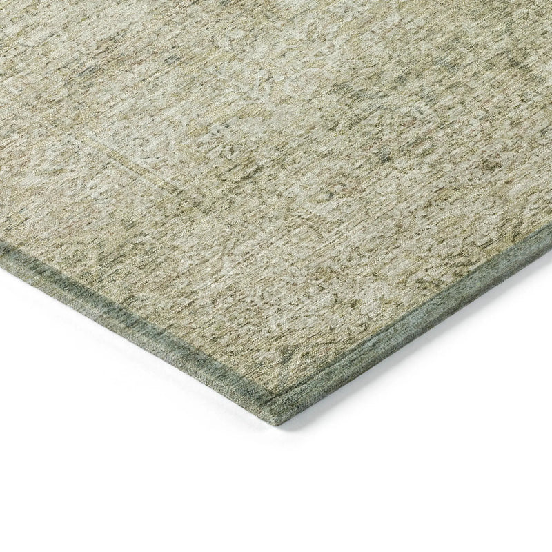 3' X 5' Sage And Beige Abstract Washable Indoor Outdoor Area Rug Homeroots Outdoor