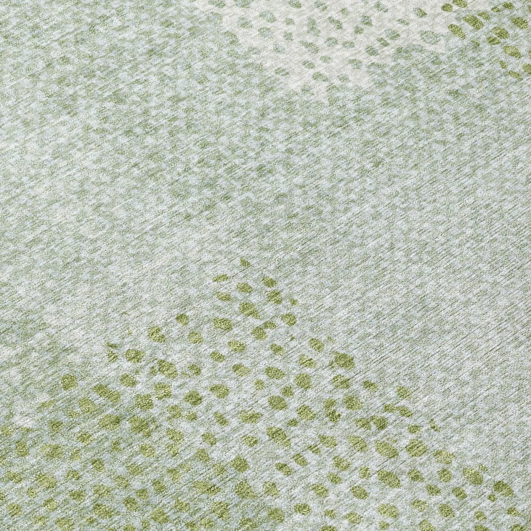 3' X 5' Sage And Green Abstract Washable Indoor Outdoor Area Rug Homeroots Outdoor