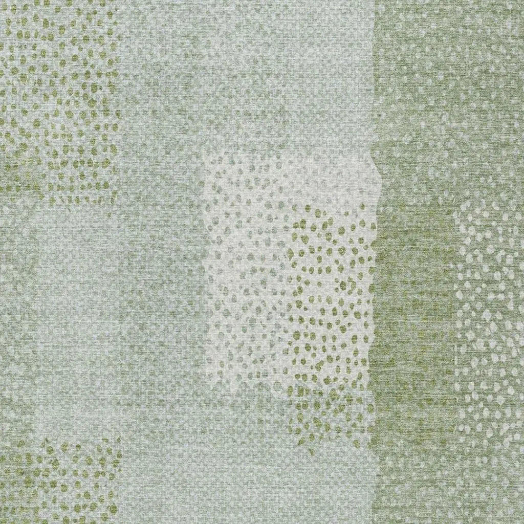 3' X 5' Sage And Green Abstract Washable Indoor Outdoor Area Rug Homeroots Outdoor