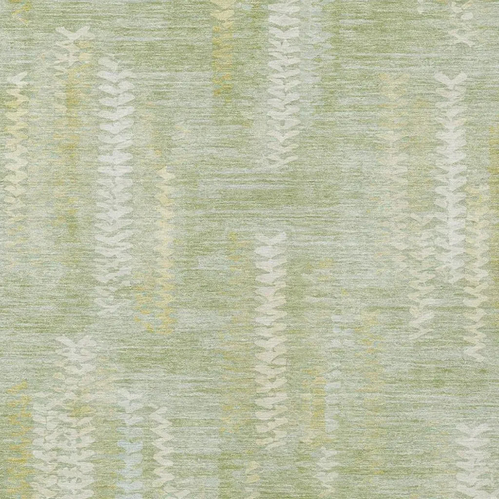 3' X 5' Sage And Green Striped Washable Indoor Outdoor Area Rug Homeroots Outdoor