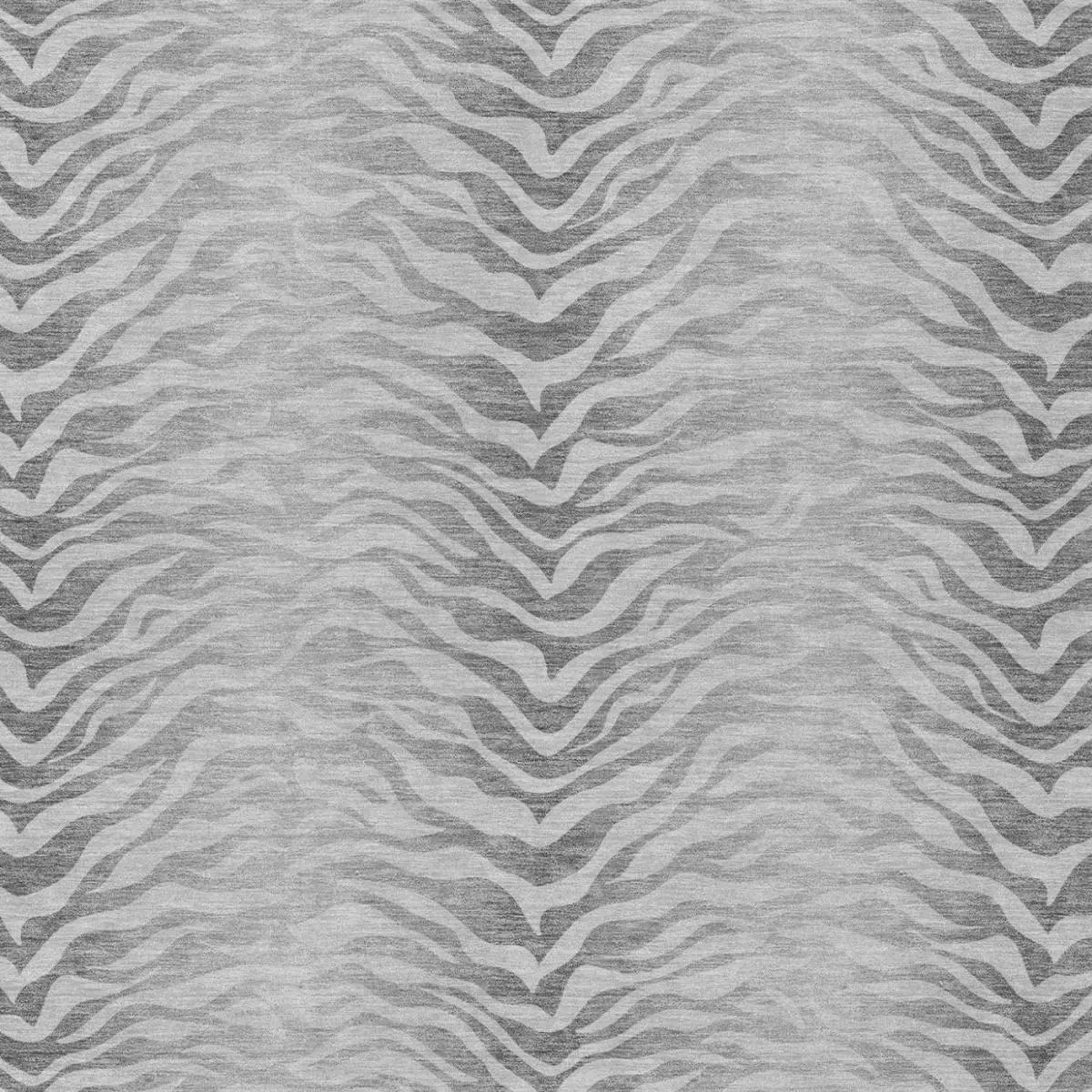 3' X 5' Silver And Gray Animal Print Washable Indoor Outdoor Area Rug Homeroots Outdoor