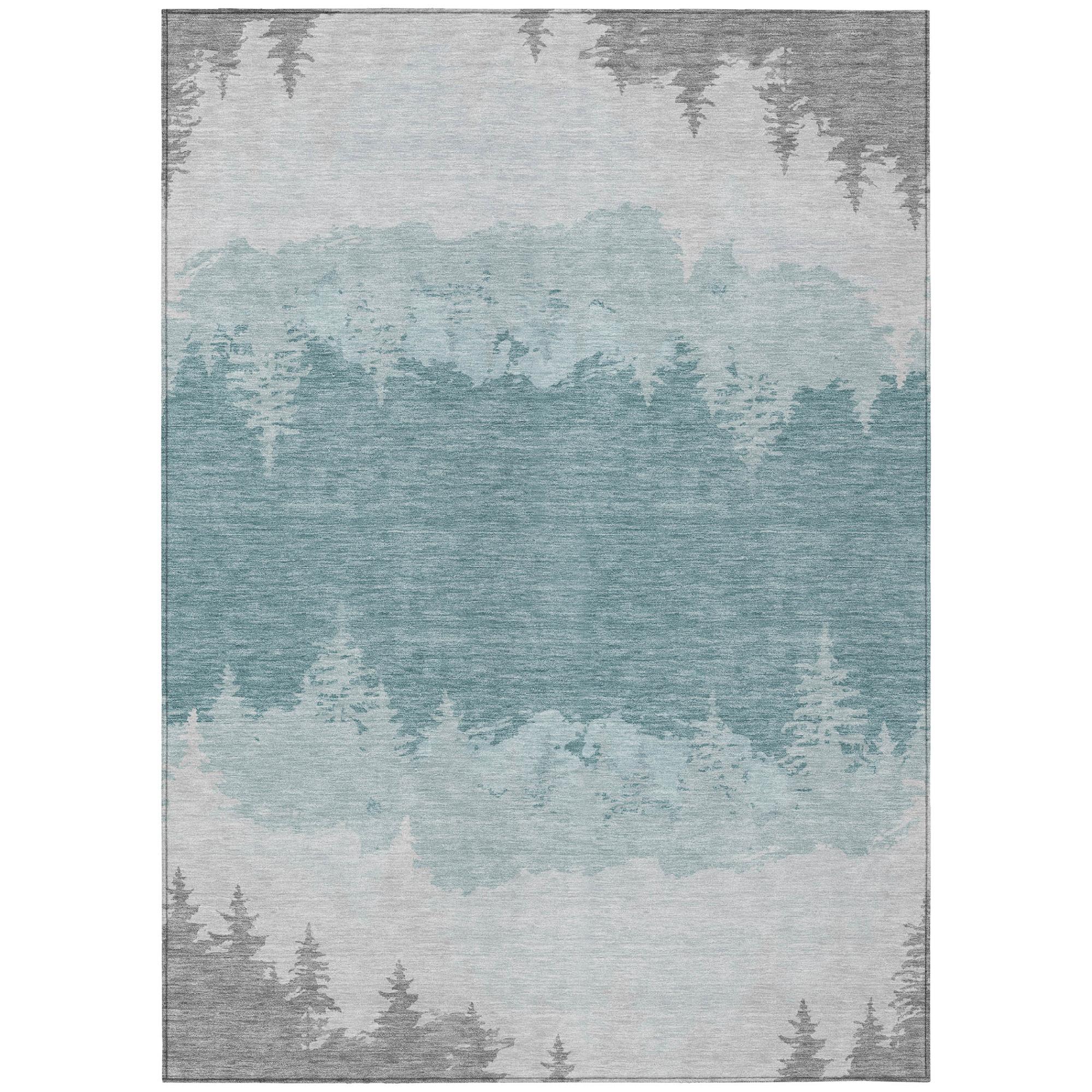 3' X 5' Silver And Gray Floral Washable Indoor Outdoor Area Rug Homeroots Outdoor