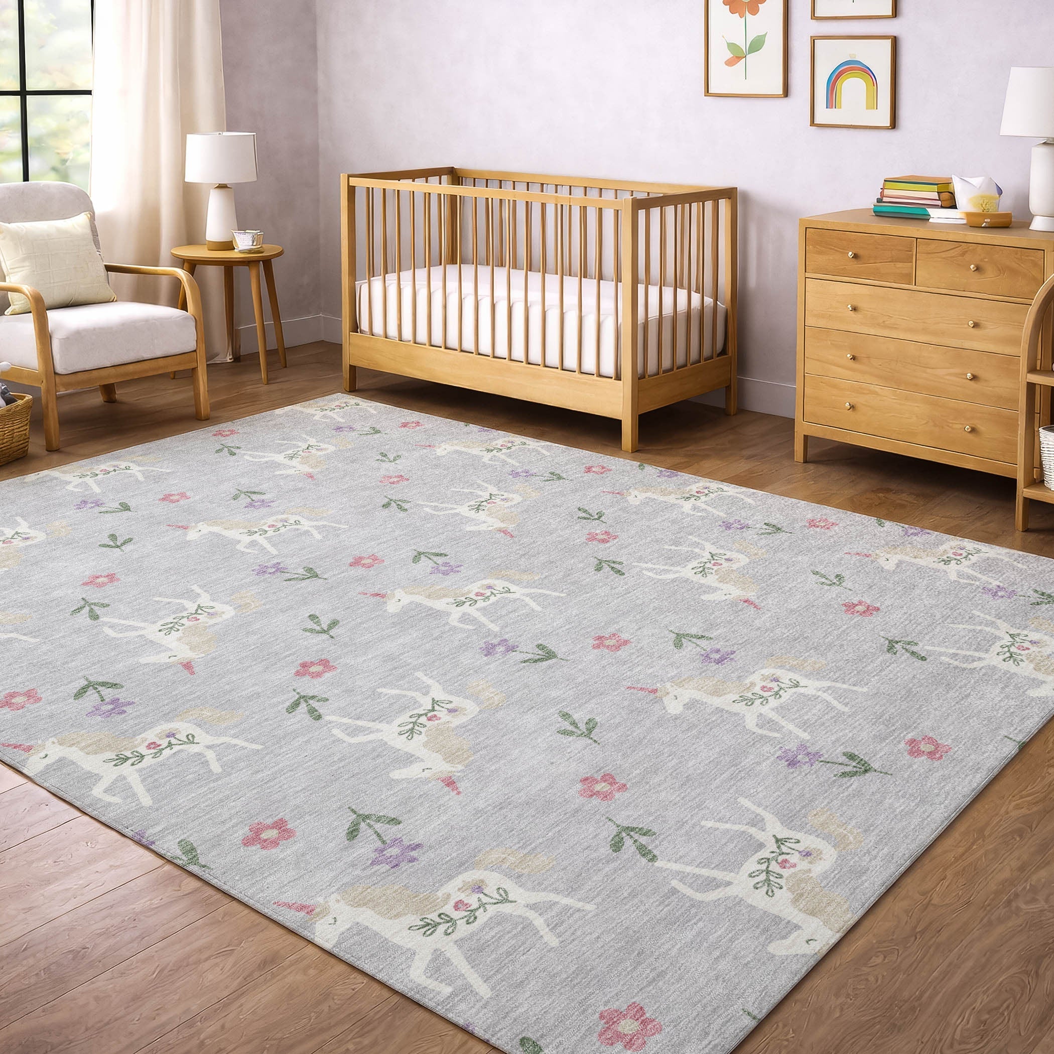 3' X 5' Silver And Ivory Floral Washable Indoor Outdoor Area Rug Homeroots Outdoor