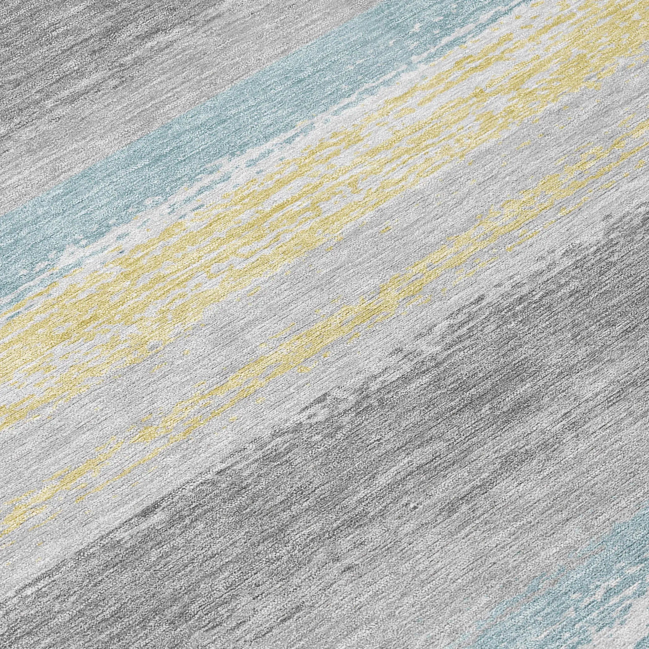 3' X 5' Silver And Taupe Striped Washable Indoor Outdoor Area Rug Homeroots Outdoor