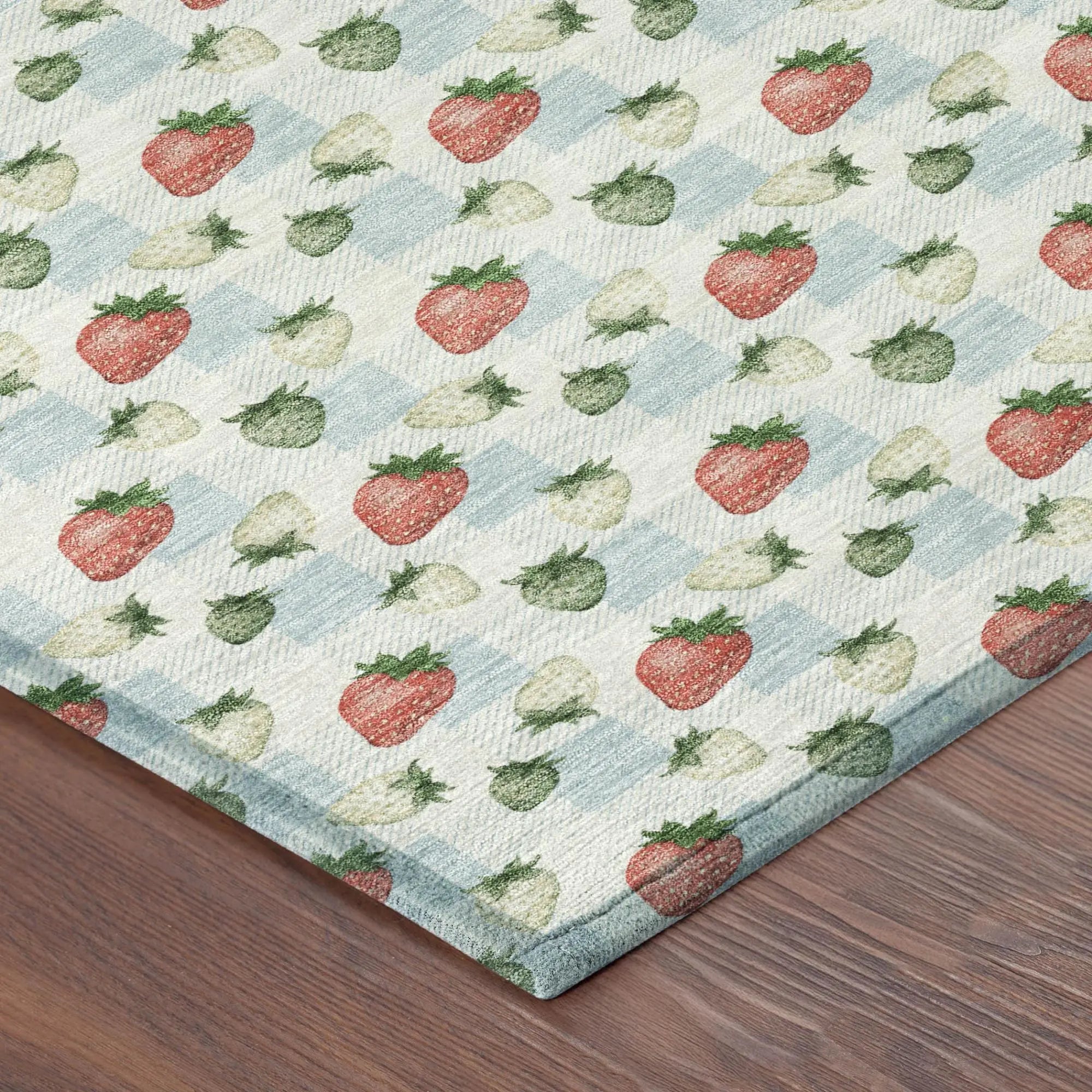 3' X 5' Sky Blue And Blue Floral Washable Indoor Outdoor Area Rug Homeroots Outdoor