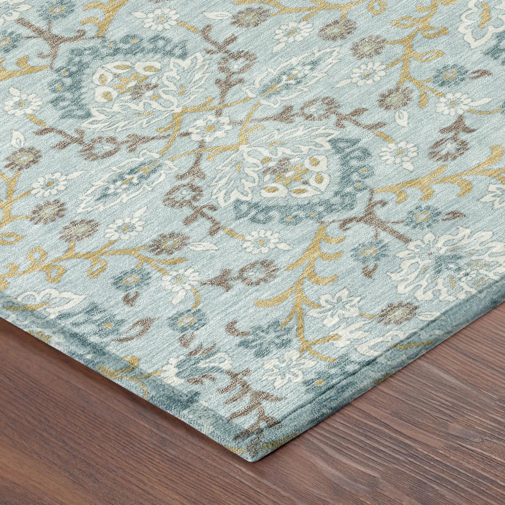 3' X 5' Sky Blue And Blue Geometric Washable Indoor Outdoor Area Rug Homeroots Outdoor