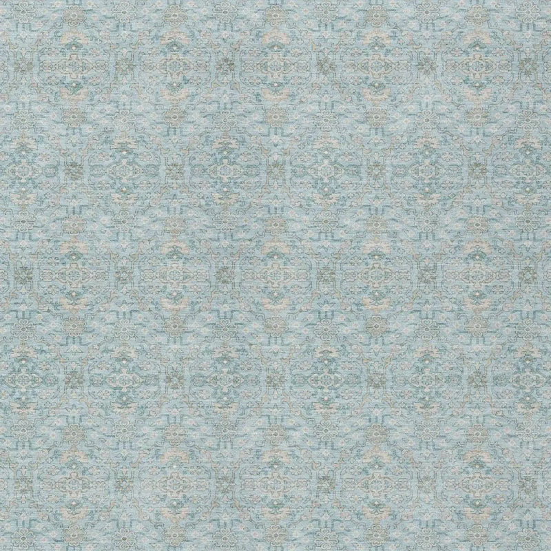 3' X 5' Sky Blue And Blue Oriental Washable Indoor Outdoor Area Rug Homeroots Outdoor