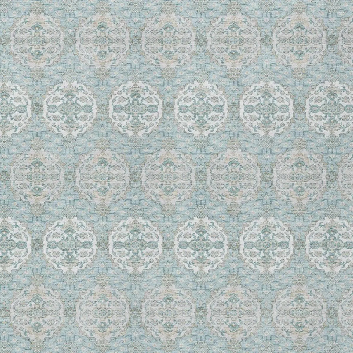 3' X 5' Sky Blue And Blue Striped Washable Indoor Outdoor Area Rug Homeroots Outdoor