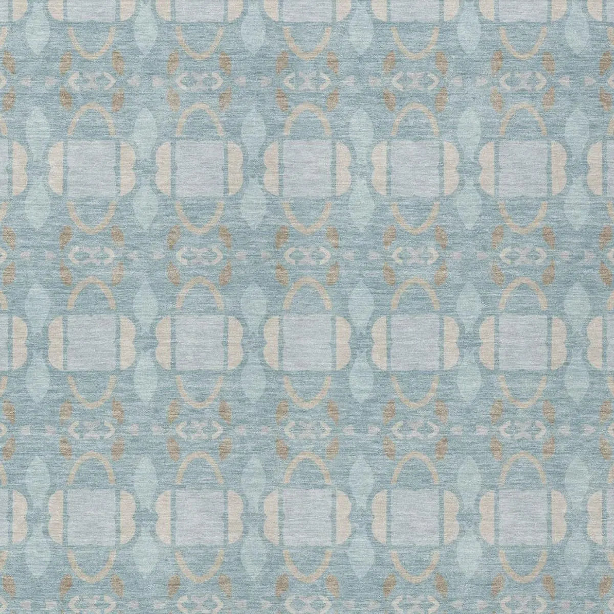 3' X 5' Sky Blue And Blue Striped Washable Indoor Outdoor Area Rug Homeroots Outdoor