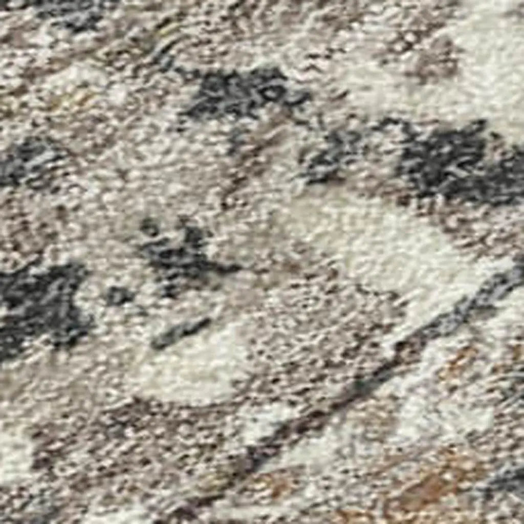 3' X 5' Taupe And Beige Abstract Washable Indoor Outdoor Area Rug Homeroots Outdoor
