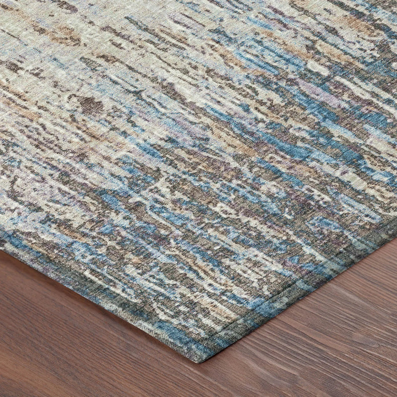 3' X 5' Taupe And Brown Striped Washable Indoor Outdoor Area Rug Homeroots Outdoor