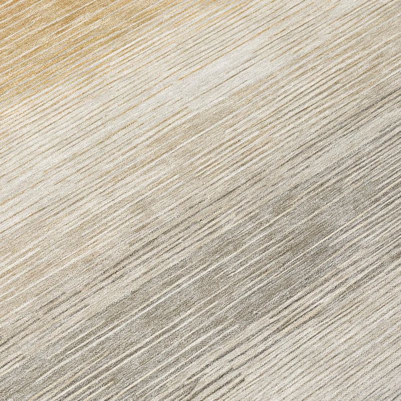 3' X 5' Taupe And Brown Striped Washable Indoor Outdoor Area Rug Homeroots Outdoor