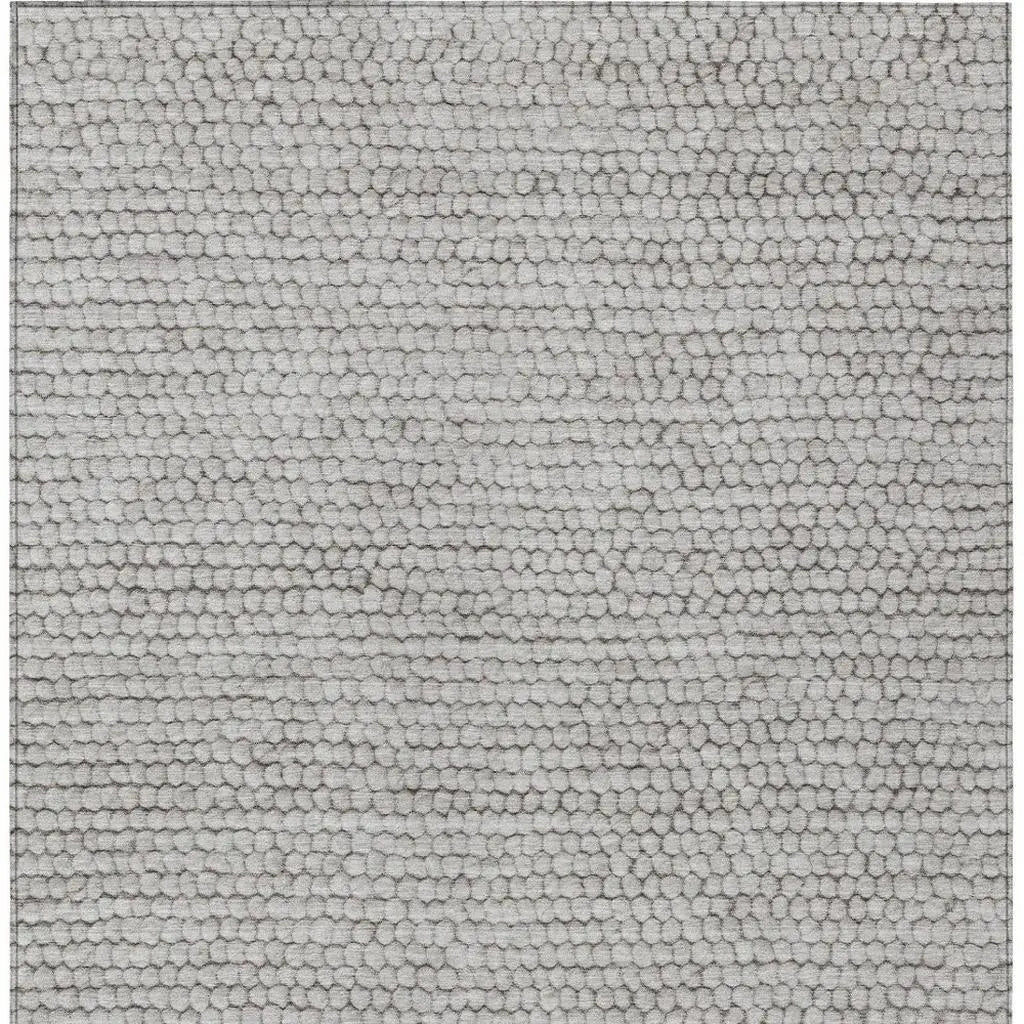 3' X 5' Taupe And Brown Striped Washable Indoor Outdoor Area Rug Homeroots Outdoor