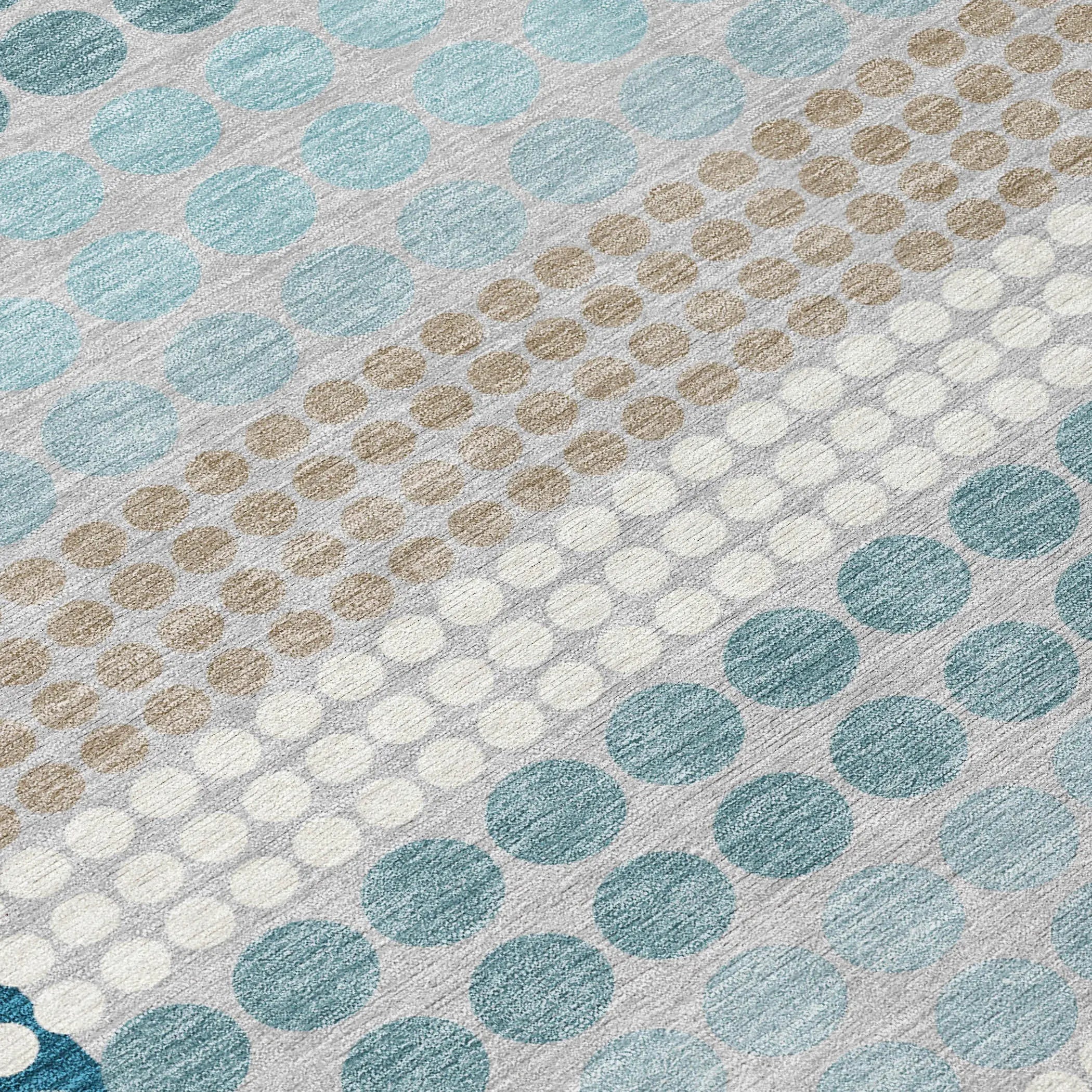 3' X 5' Teal Blue And Gray Geometric Washable Indoor Outdoor Area Rug Homeroots Outdoor
