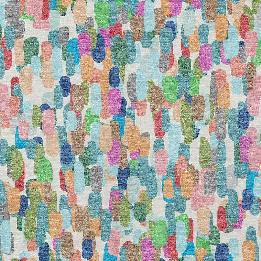 3' X 5' Teal Blue And Navy Blue Abstract Washable Indoor Outdoor Area Rug Homeroots Outdoor