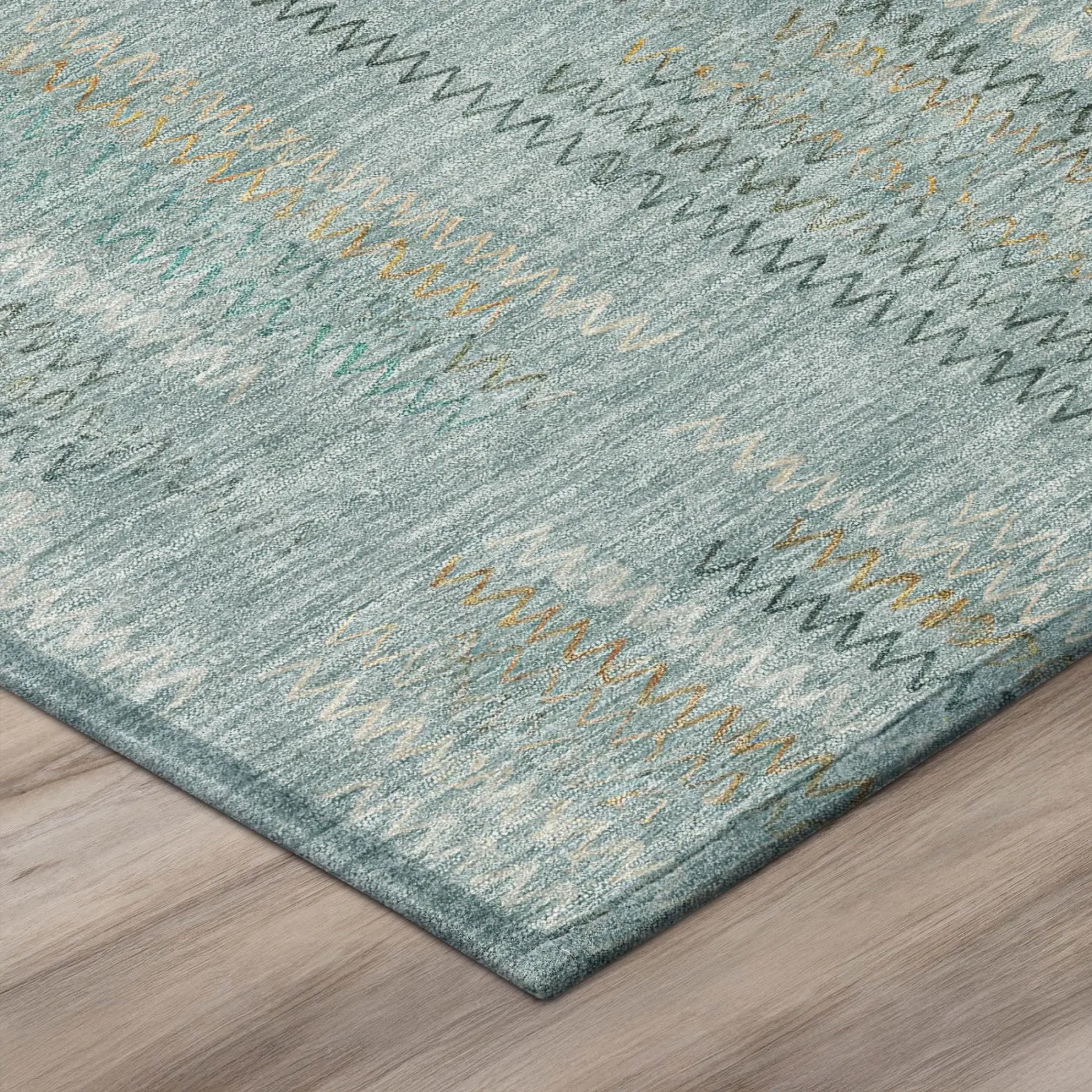 3' X 5' Teal Blue And Silver Abstract Washable Indoor Outdoor Area Rug Homeroots Outdoor