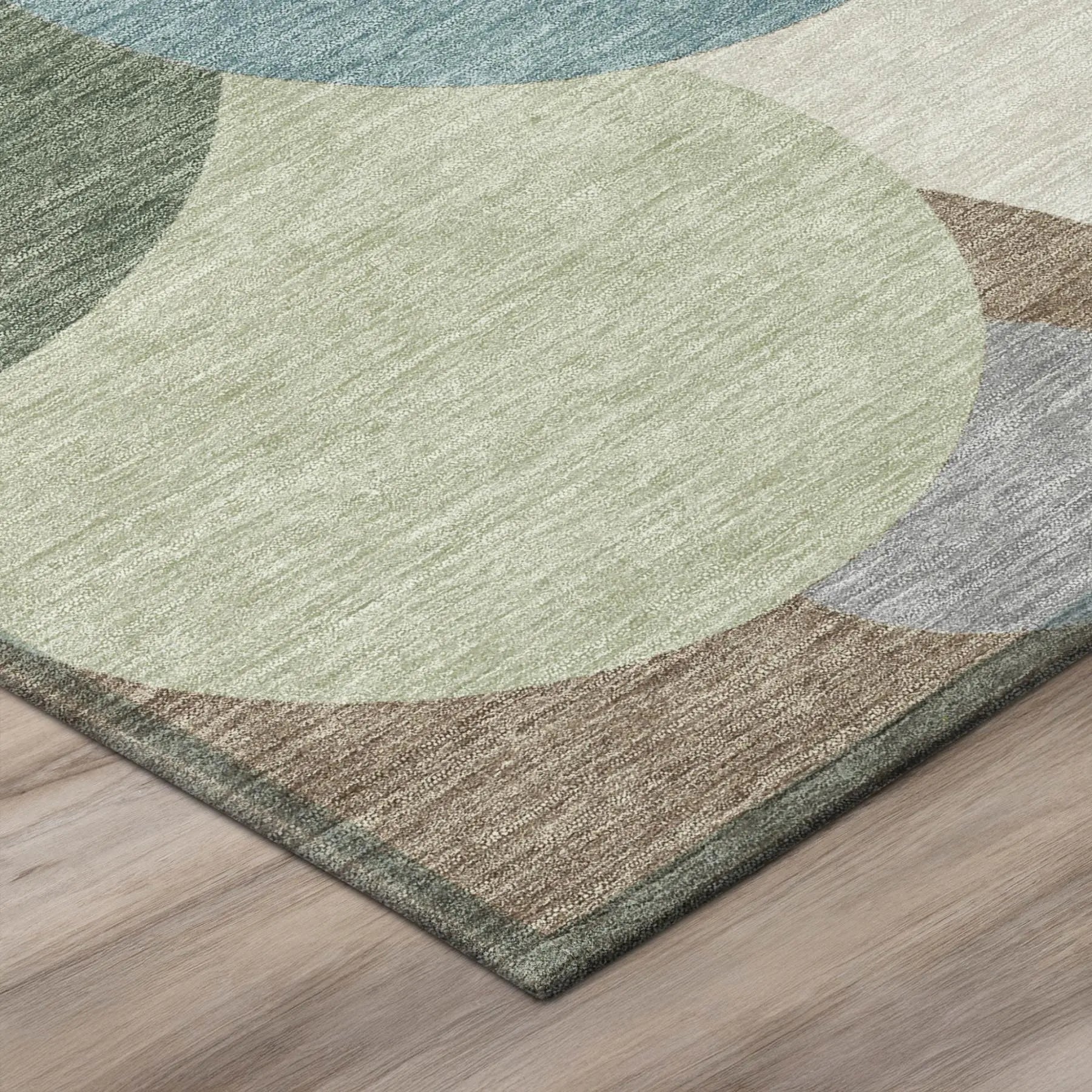 3' X 5' Teal Blue And Silver Geometric Washable Indoor Outdoor Area Rug Homeroots Outdoor