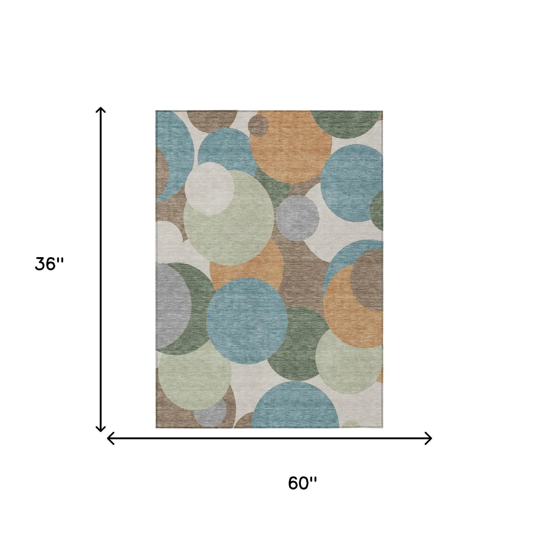 3' X 5' Teal Blue And Silver Geometric Washable Indoor Outdoor Area Rug Homeroots Outdoor