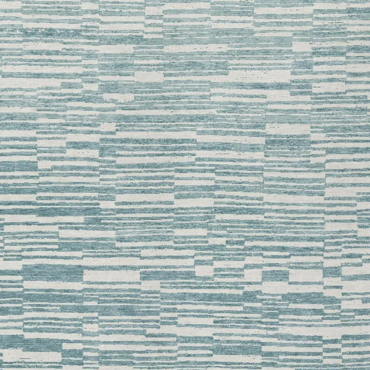 3' X 5' Teal Blue And Silver Striped Washable Indoor Outdoor Area Rug Homeroots Outdoor