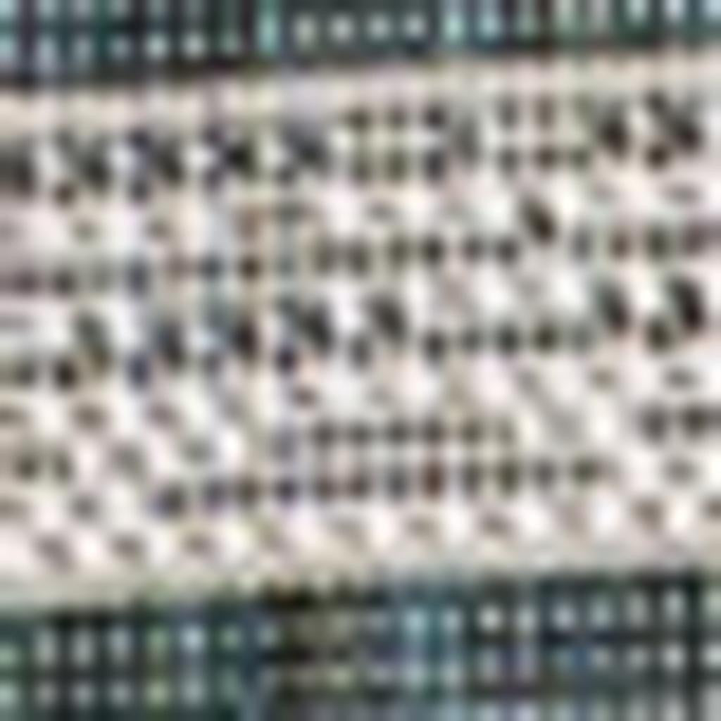 3' X 5' Turquoise And Cream Indoor Outdoor Area Rug - GreatEagleInc