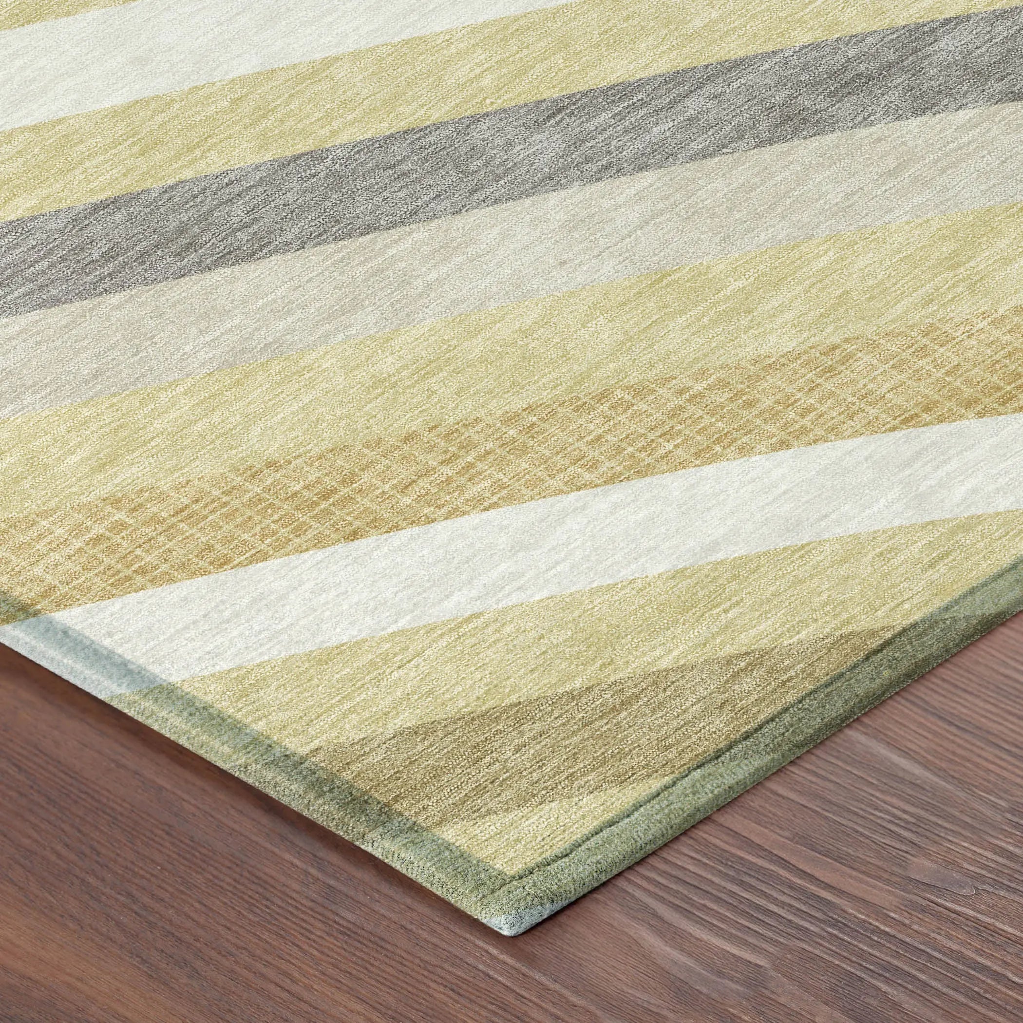 3' X 5' Wheat And Gold Abstract Washable Indoor Outdoor Area Rug Homeroots Outdoor