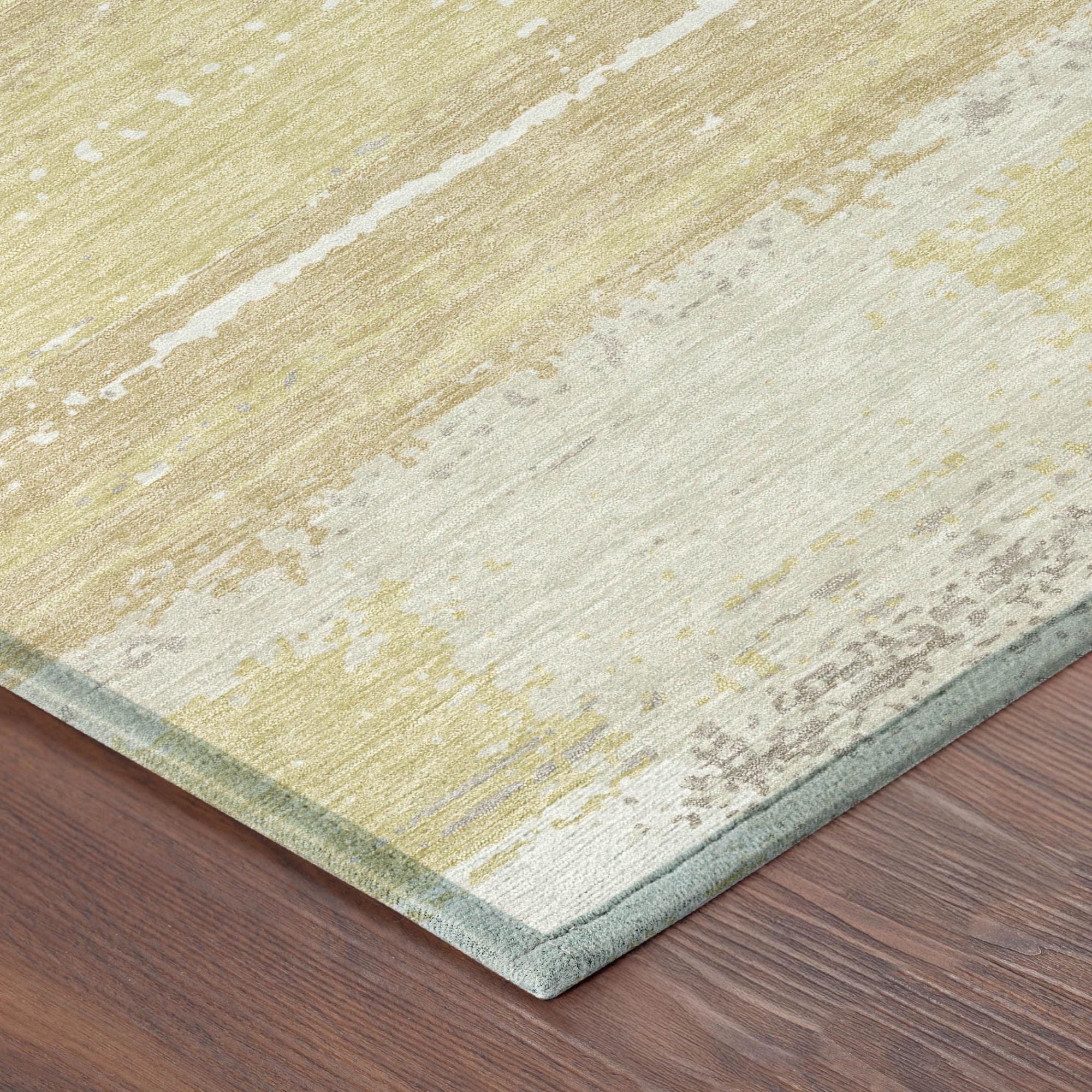 3' X 5' Wheat And Gold Geometric Washable Indoor Outdoor Area Rug Homeroots Outdoor