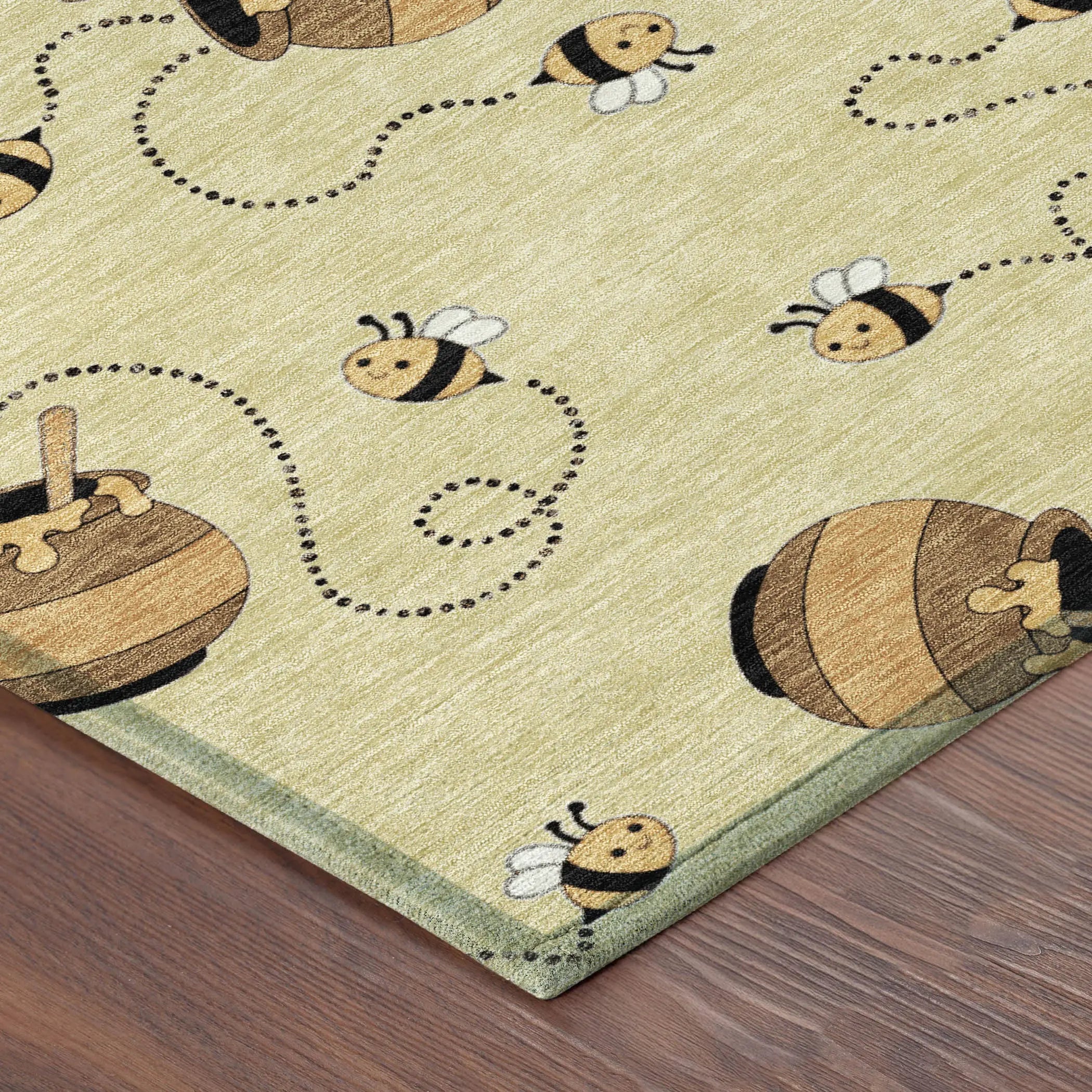 3' X 5' Wheat And Ivory Geometric Washable Indoor Outdoor Area Rug Homeroots Outdoor